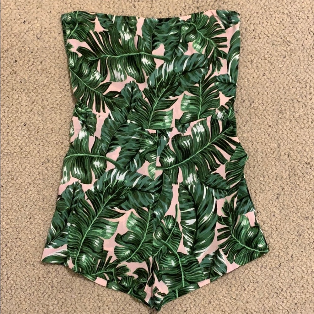 Boutique palm tree romper